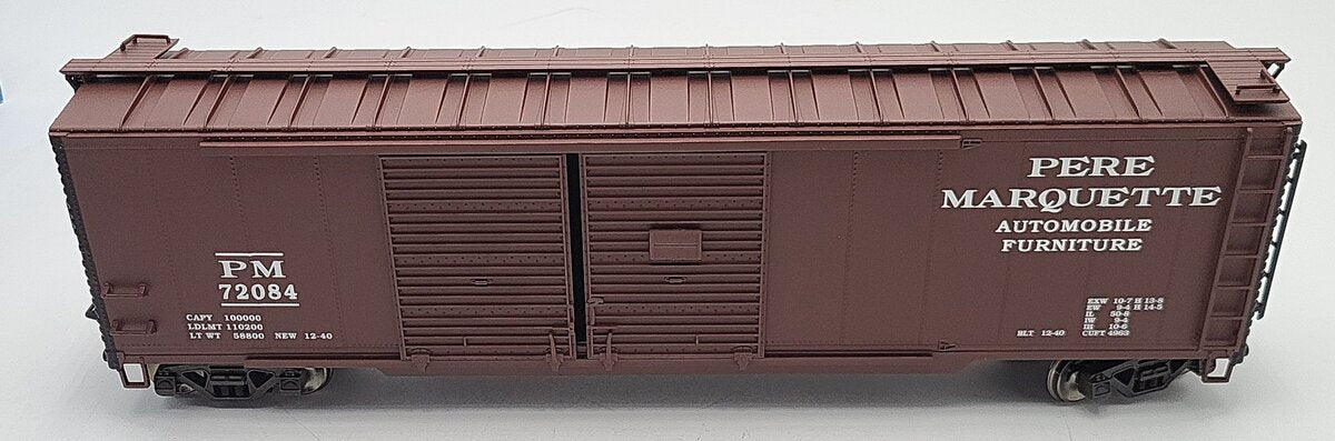 Pecos SB0122-2 Pere Marquette O Scale 2-Rail Automobile Furniture Boxcar #72084 LN/Box