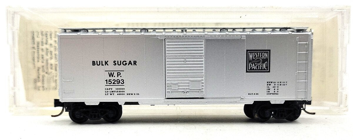 Micro-Trains 02000076 N Western Pacific 40' Standard Single Door Boxcar #15293 EX/Box