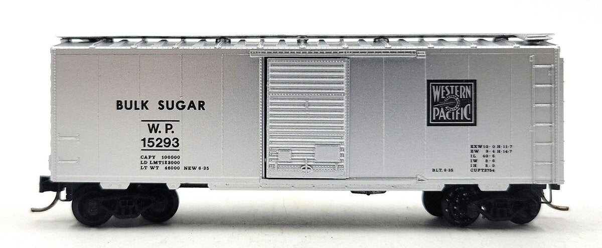 Micro-Trains 02000076 N Western Pacific 40' Standard Single Door Boxcar #15293 EX/Box