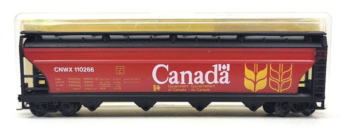 Model Power 3488 N Canada 55' ACF Grain Hopper #110266 EX/Box