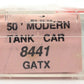 Roundhouse 8441 N Scale GATX 50' Modern Tank Car Kit #52611 EX/Box