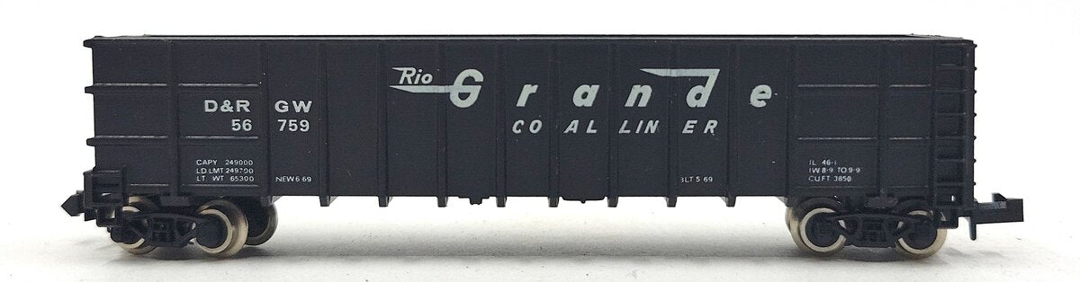 Roundhouse 8103 N Denver & Rio Grande Western Thrall Coal Gondola #56759 LN/Box