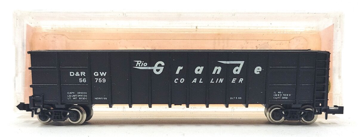 Roundhouse 8103 N Denver & Rio Grande Western Thrall Coal Gondola #56759 LN/Box