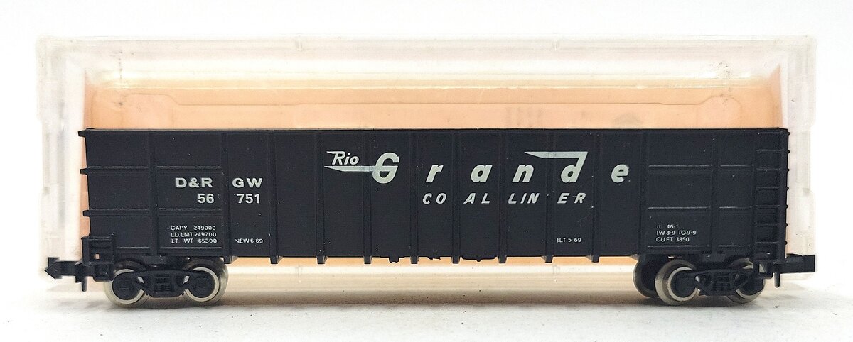 Roundhouse 8103 N Denver & Rio Grande Western Thrall Coal Gondola #56751 LN/Box