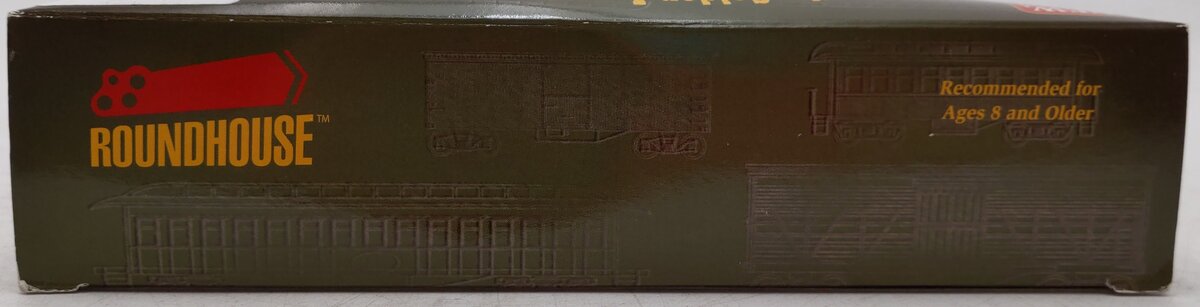 Roundhouse 84303 HO Rio Grande Overton Set: Baggage, Combine, Coach, & Business EX/Box