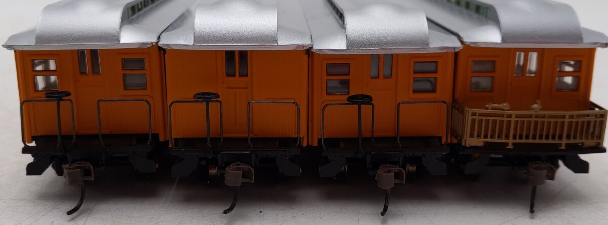 Roundhouse 84303 HO Rio Grande Overton Set: Baggage, Combine, Coach, & Business EX/Box