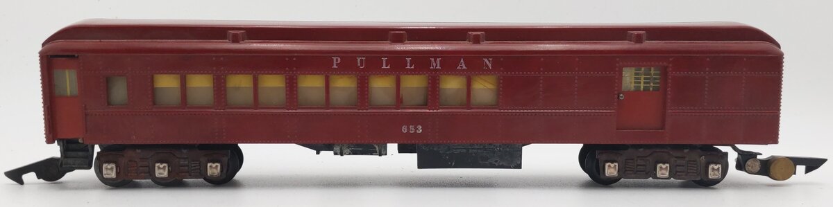 American Flyer 653 Vintage S Red Heavyweight Combination Car VG