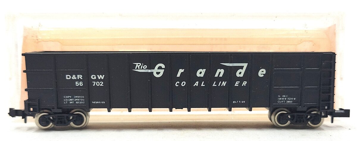 Roundhouse 8103 N Denver & Rio Grande Western Thrall Coal Gondola #56702 LN/Box