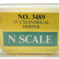Model Power 3489 N Scale Canadian Wheat Board 55' Cylindrical Hopper Car #106200 EX/Box
