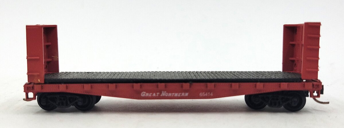 Atlas 3065 N Scale Great Northern Bulkhead Flatcar #65414 EX/Box