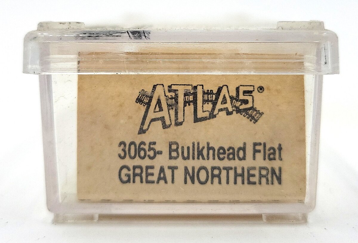 Atlas 3065 N Scale Great Northern Bulkhead Flatcar #65414 EX/Box