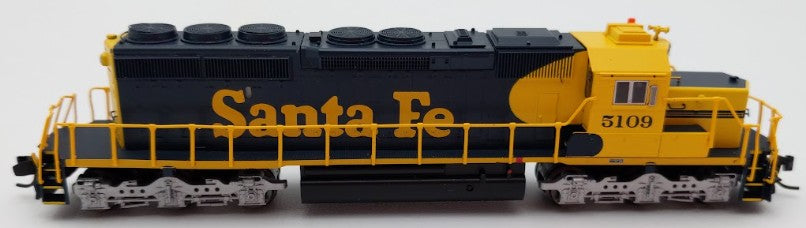 InterMountain 69340S-01 N Santa Fe SD40-2 Diesel Locomotive #5109 w DCC/Sound EX/Box