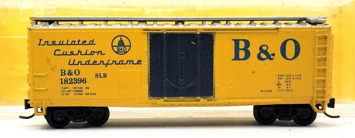 Atlas 3319 N Scale Baltimore & Ohio 40' Standard Boxcar #182396 EX