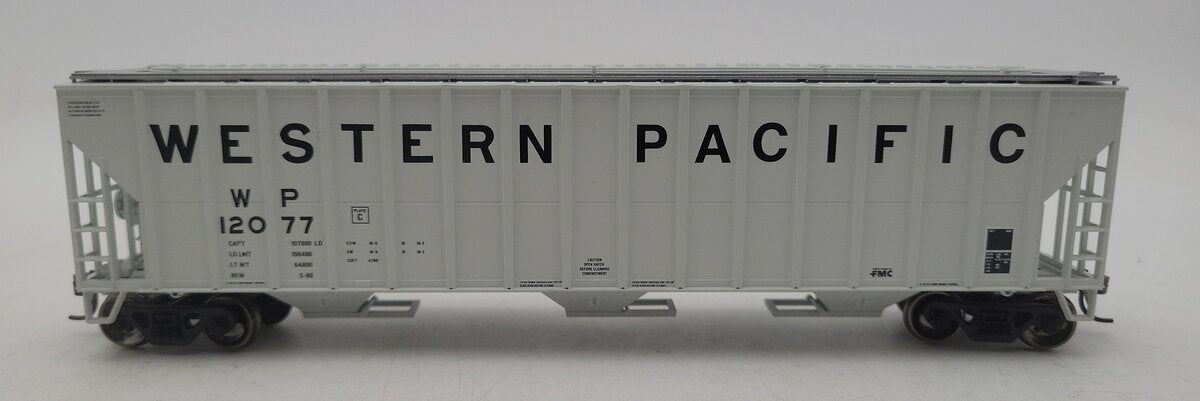 Athearn 92751 HO Scale Western Pacific 54' FMC Covered Hopper #12077 LN/Box