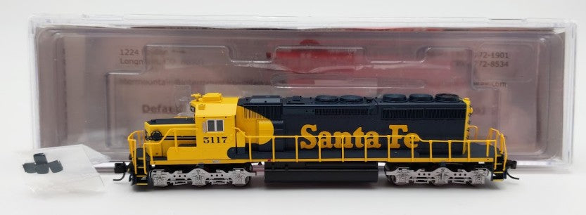 InterMountain 69340S-03 N Santa Fe SD40-2 Diesel Locomotive #5117 w DCC/Sound VG/Box