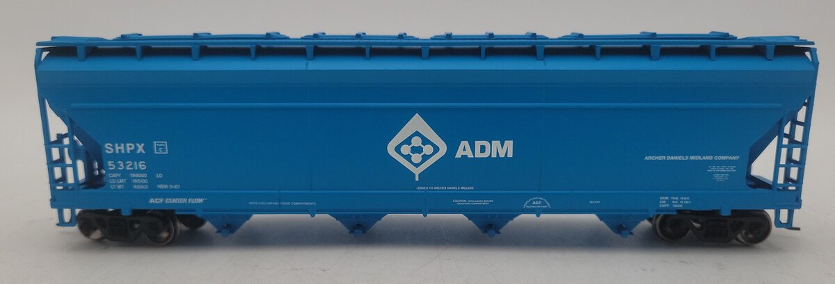 Athearn 72261 HO ADM ACF Centerflow Covered Hopper #53216 LN/Box