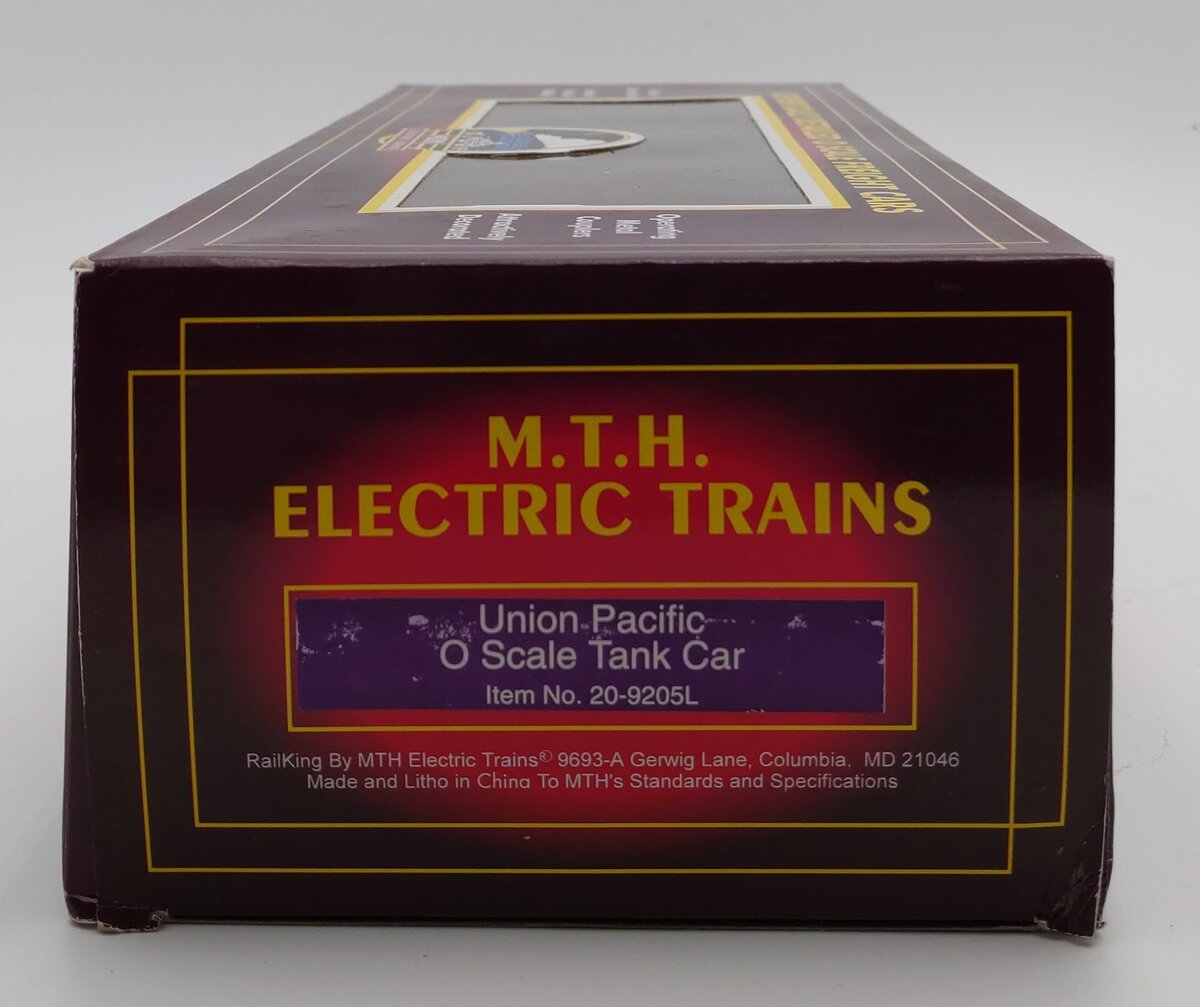 MTH 20-9205 O Gauge Union Pacific Unibody Tank Car #67890 VG/Box