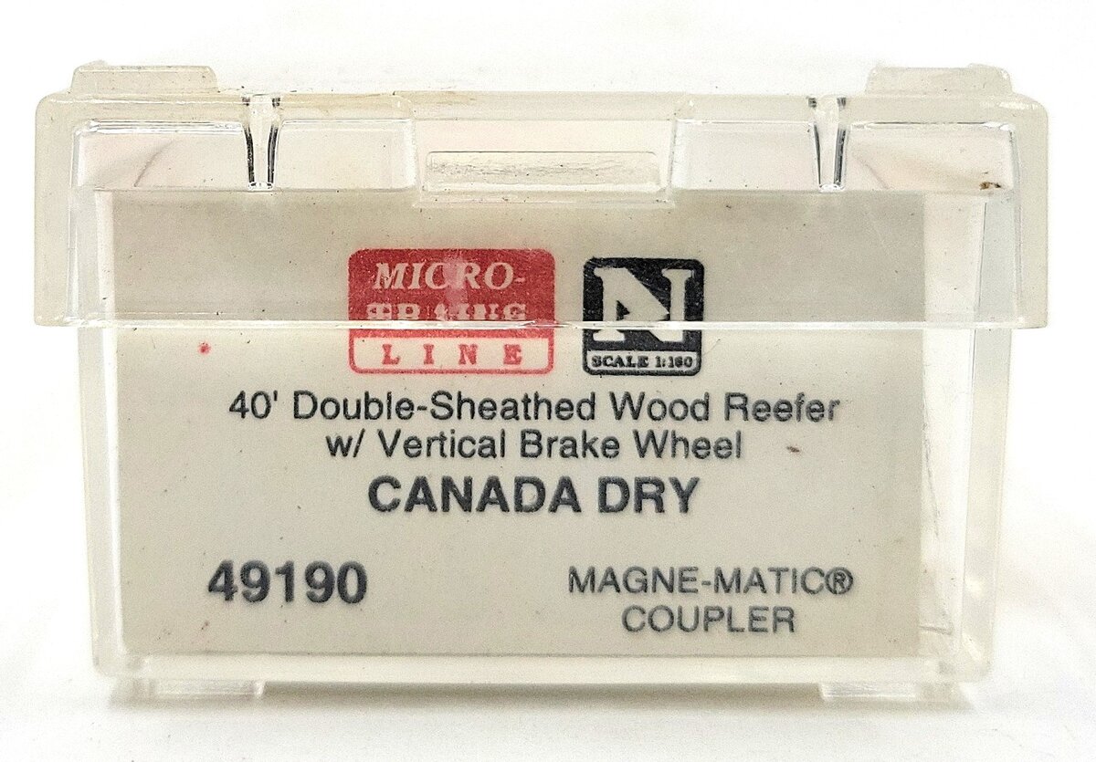 Micro-Trains 04900190 N Canada Dry 40' Double Wood Sheathed Reefer #9106 EX/Box