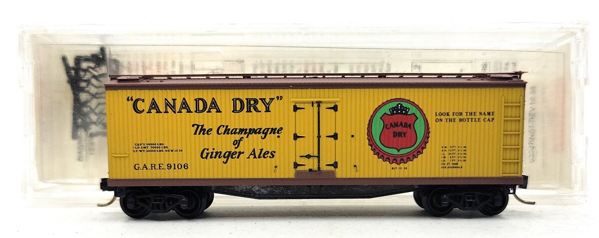 Micro-Trains 04900190 N Canada Dry 40' Double Wood Sheathed Reefer #9106 EX/Box