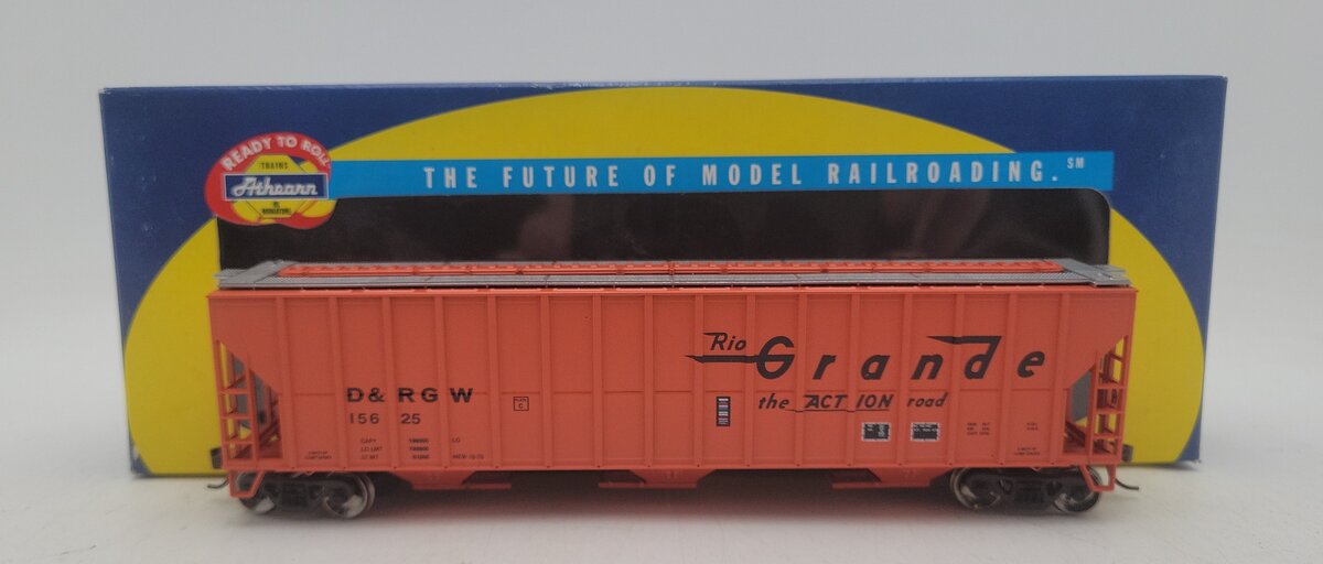 Athearn 92757 HO Scale Rio Grande 54' FMC Covered Hopper #15625 LN/Box