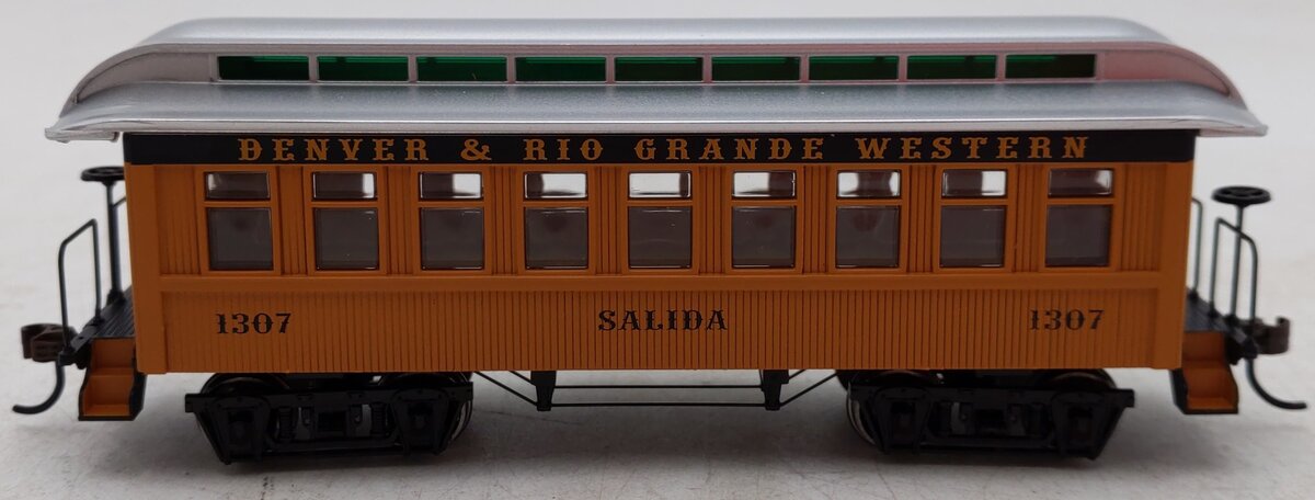 Roundhouse 16381 HO D&RGW 34' Old Time Overton Passenger Car #1307 EX/Box