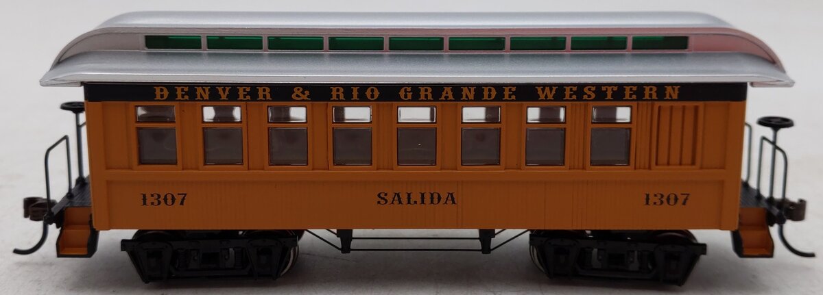 Roundhouse 16381 HO D&RGW 34' Old Time Overton Passenger Car #1307 EX/Box