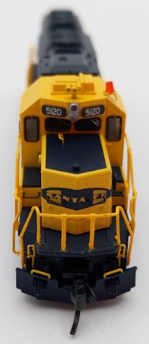 InterMountain 69340S-04 N Santa Fe SD40-2 Diesel Locomotive #5120 w DCC/Sound EX/Box