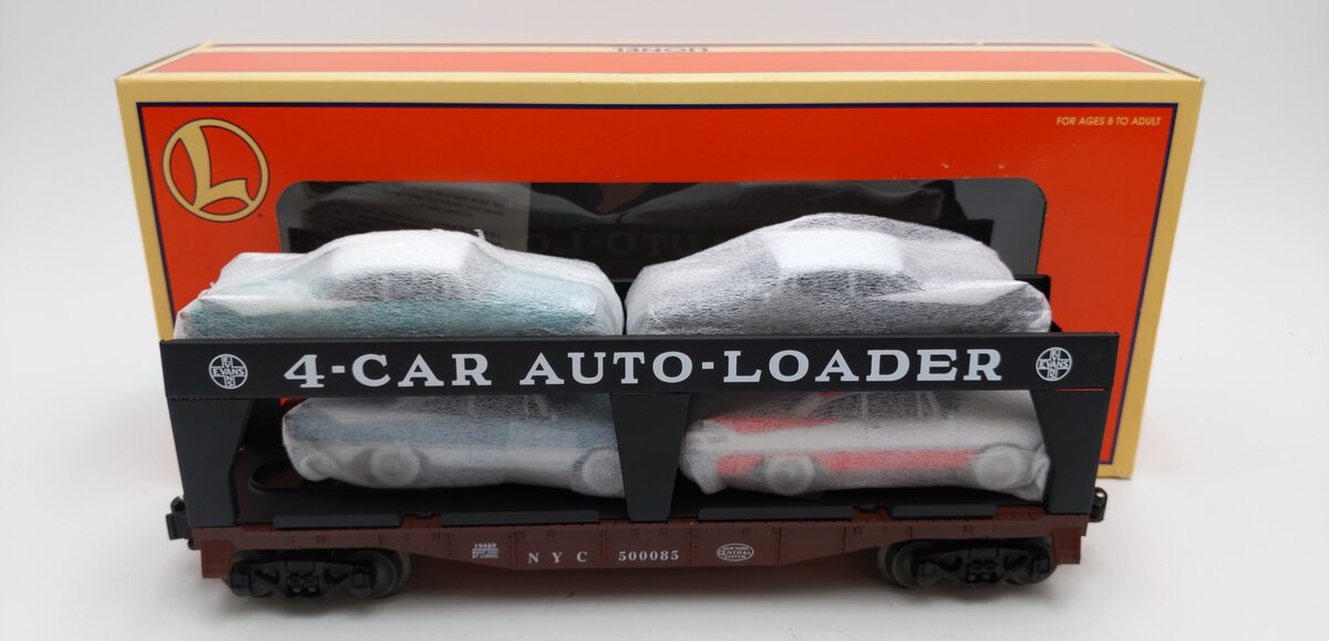 Lionel 6-52474 LOTS 2008 New York Central Evans Auto Loader W/ 4 Autos LN/Box