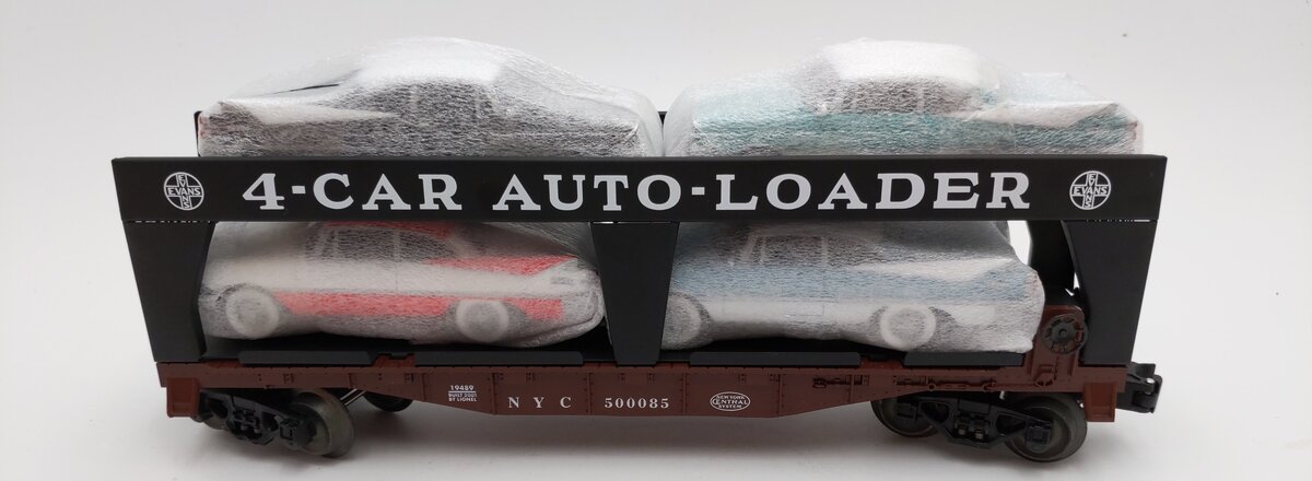 Lionel 6-52474 LOTS 2008 New York Central Evans Auto Loader W/ 4 Autos LN/Box