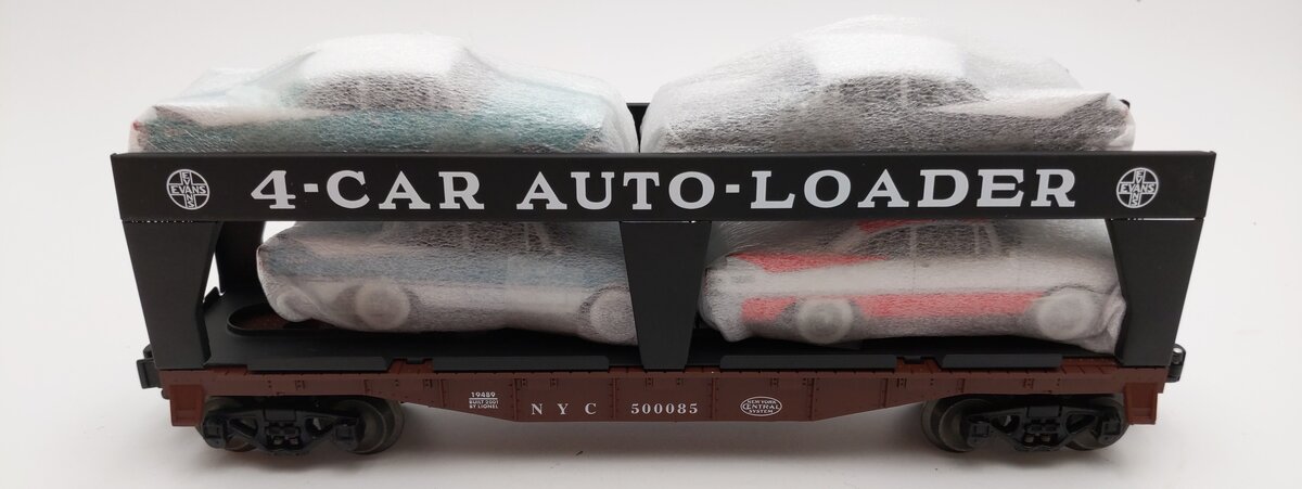 Lionel 6-52474 LOTS 2008 New York Central Evans Auto Loader W/ 4 Autos LN/Box