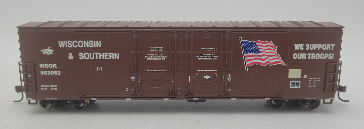Athearn 96921 HO Wisconsin & Southern 50' Double Door Plug Boxcar #503052 LN/Box