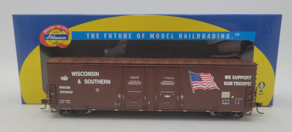 Athearn 96921 HO Wisconsin & Southern 50' Double Door Plug Boxcar #503052 LN/Box