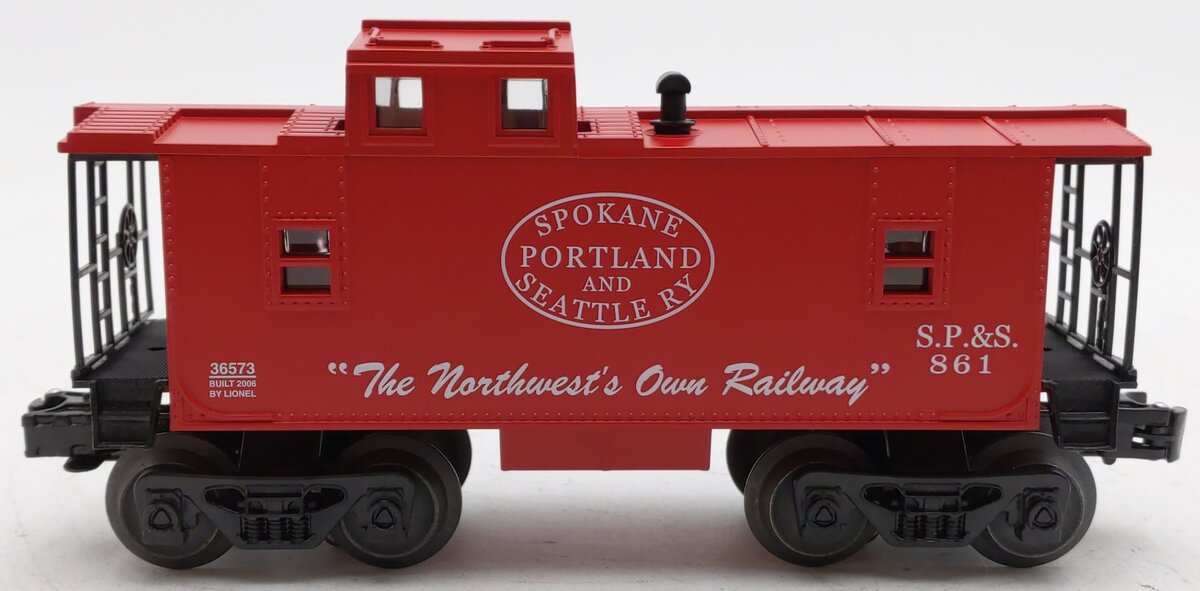 Lionel 6-36573 O Gauge Spokane, Portland, & Seattle Square Window Caboose #861 LN/Box