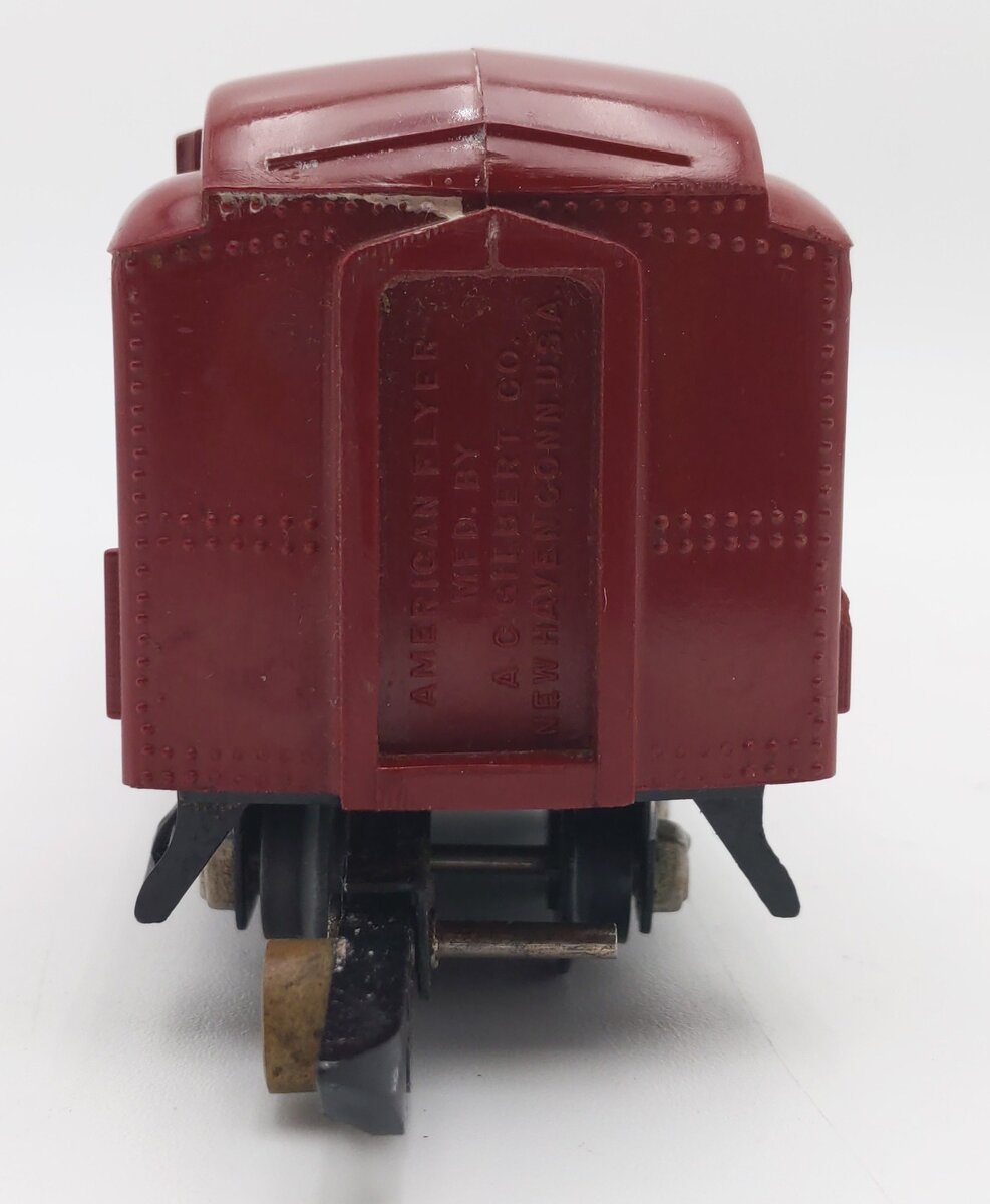 American Flyer 653 Vintage S Red Heavyweight Combination Car VG