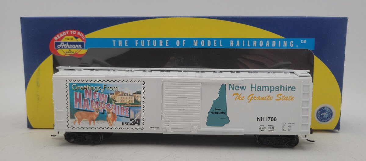 Athearn 93329 HO Scale USPS 50' Single Door Boxcar - New Hampshire #1788 LN/Box