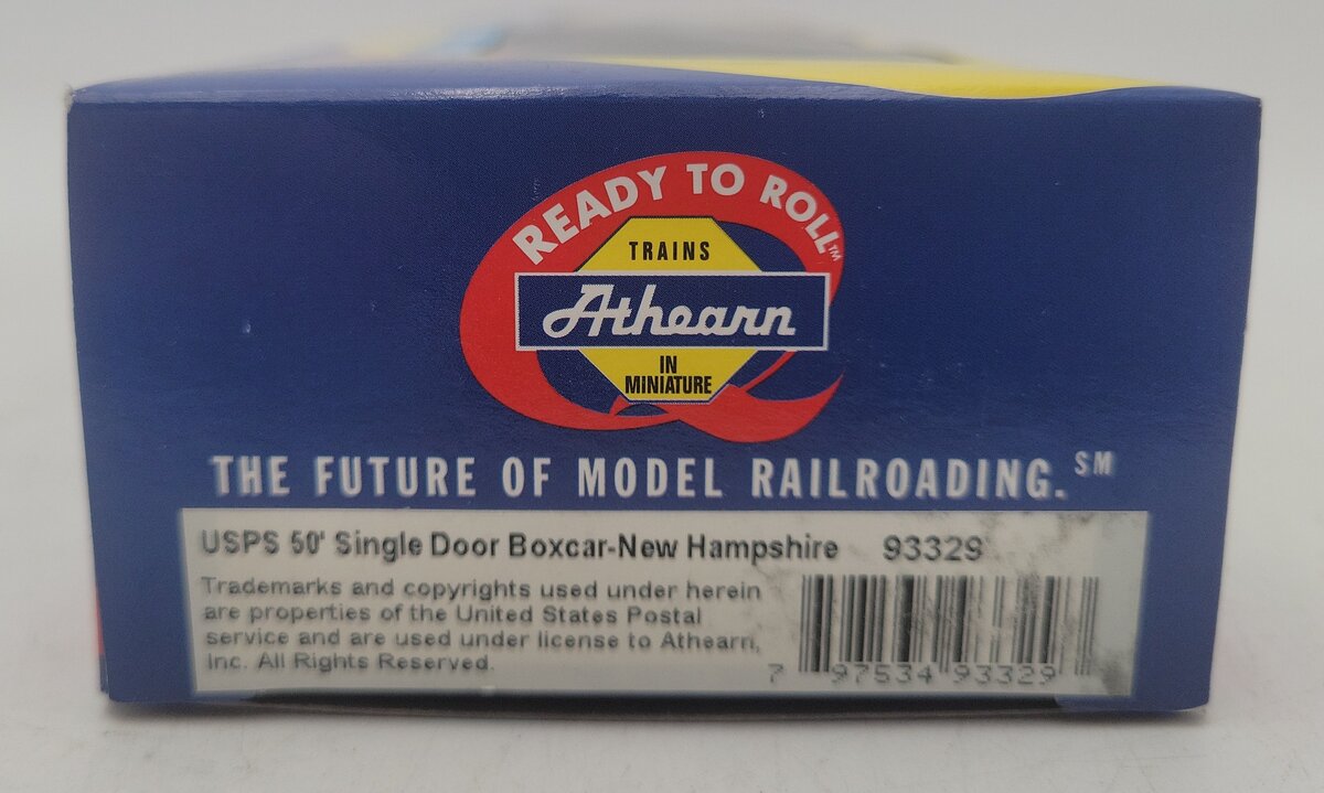 Athearn 93329 HO Scale USPS 50' Single Door Boxcar - New Hampshire #1788 LN/Box