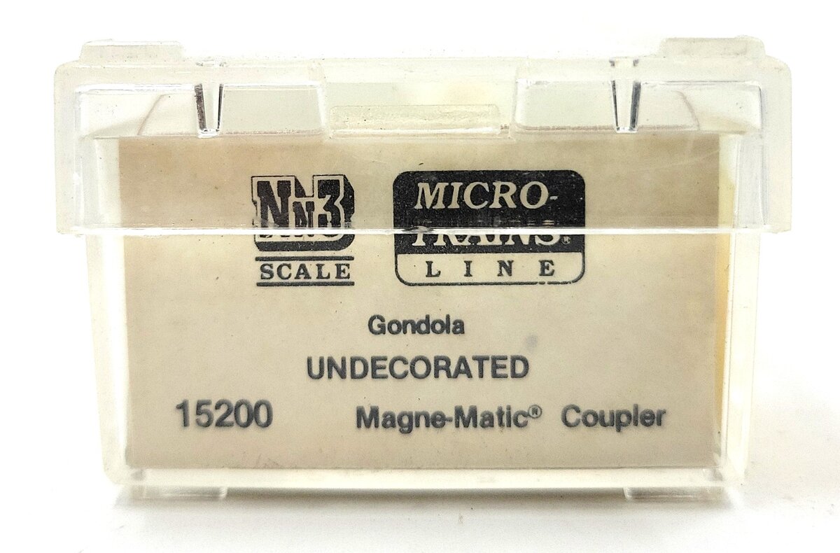 Micro-Trains 15200 Nn3 Scale Undecorated Gondola LN/Box