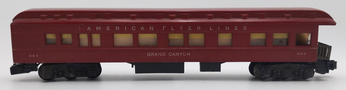 American Flyer 954 Vintage S Heavyweight Grand Canyon Observation Car VG
