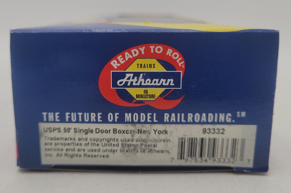 Athearn 93332 HO Scale USPS 50' Single Door Boxcar - New York #1788 EX/Box