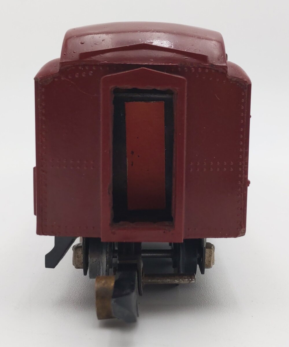 American Flyer 654 Vintage S Red Heavyweight Observation Car VG