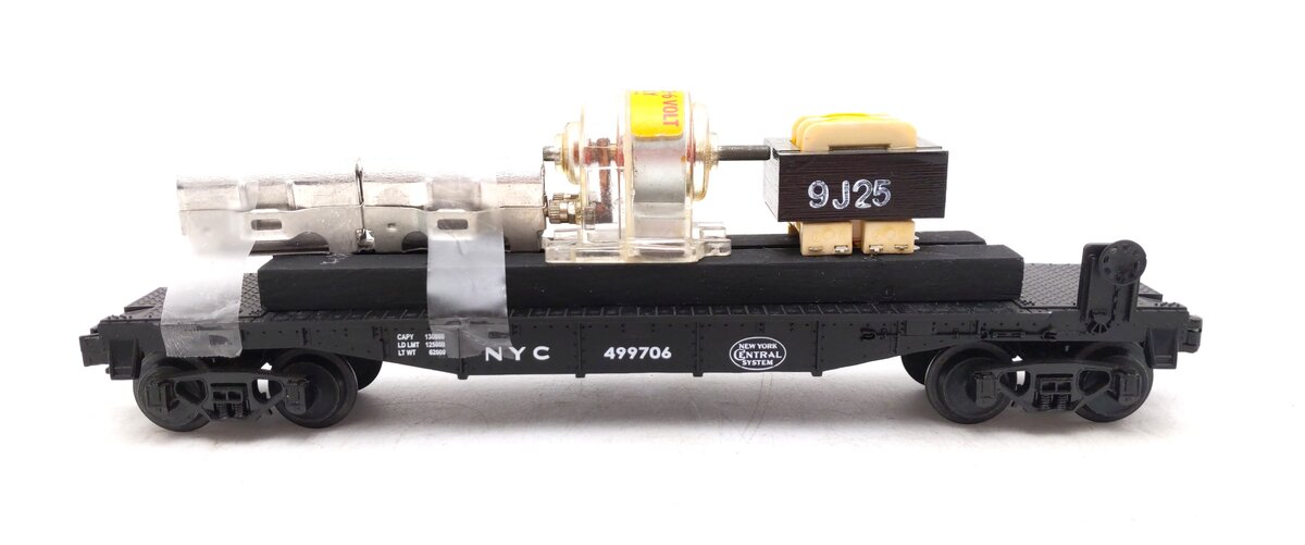 MTH 30-7608 O NYC Pacemaker Flatcar with Custom Load #499706 EX