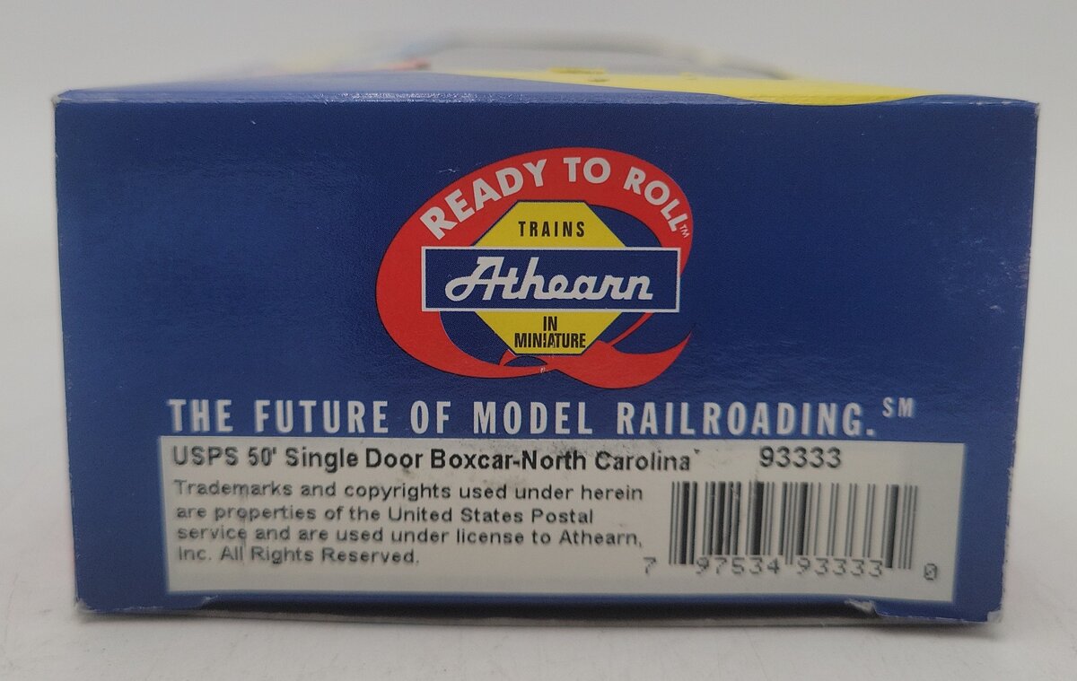 Athearn 93333 HO Scale USPS North Carolina 50' Single Door Boxcar #1789 LN/Box