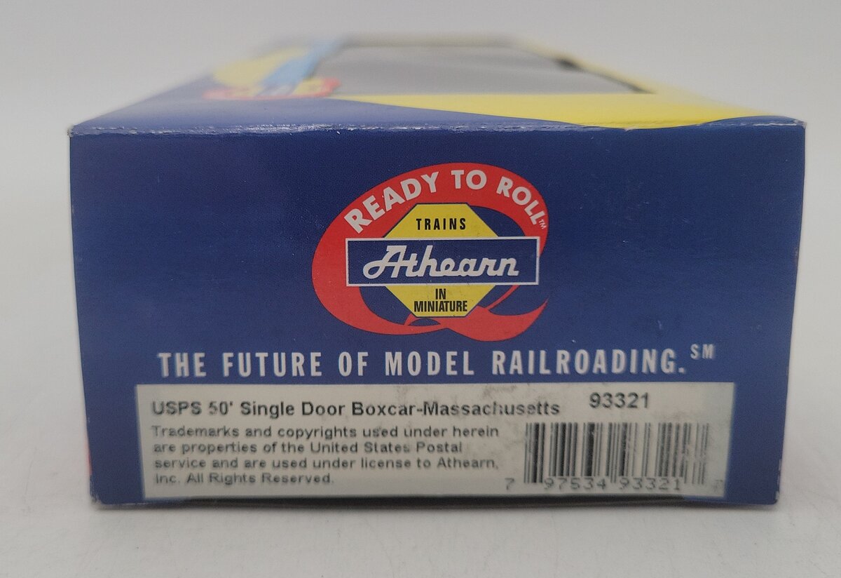 Athearn 93321 HO Scale USPS Massachusetts 50' Single Door Boxcar #1788 EX/Box
