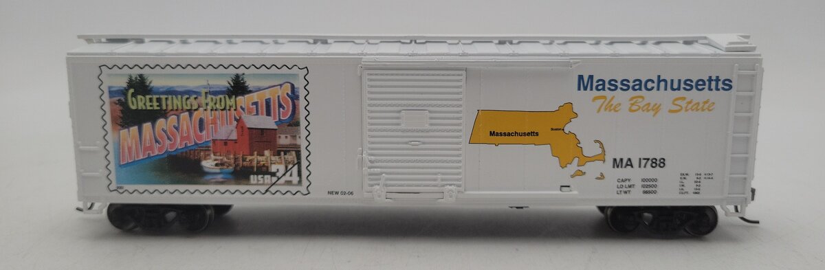 Athearn 93321 HO Scale USPS Massachusetts 50' Single Door Boxcar #1788 EX/Box