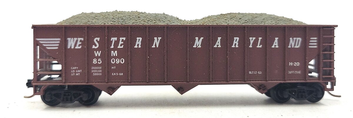 Atlas 3266 N Scale Western Maryland Hopper #85090 EX/Box