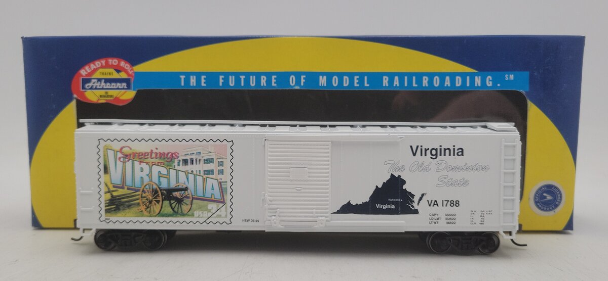 Athearn 93346 HO Scale USPS 50' Single Door Boxcar - Virginia #1788 LN/Box