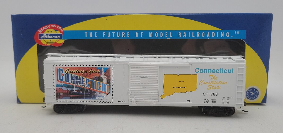 Athearn 93307 HO USPS Connecticut 50' Boxcar #CT1788 EX/Box