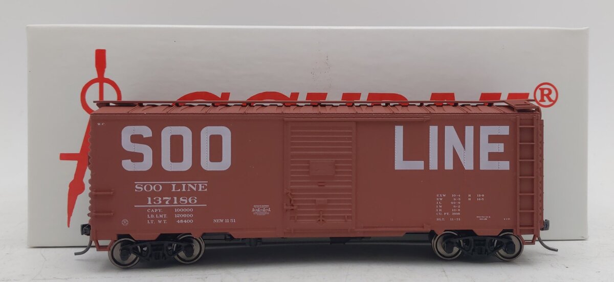Accurail HO Soo Line Fond du Lac Billboard Boxcar #137186 NIB