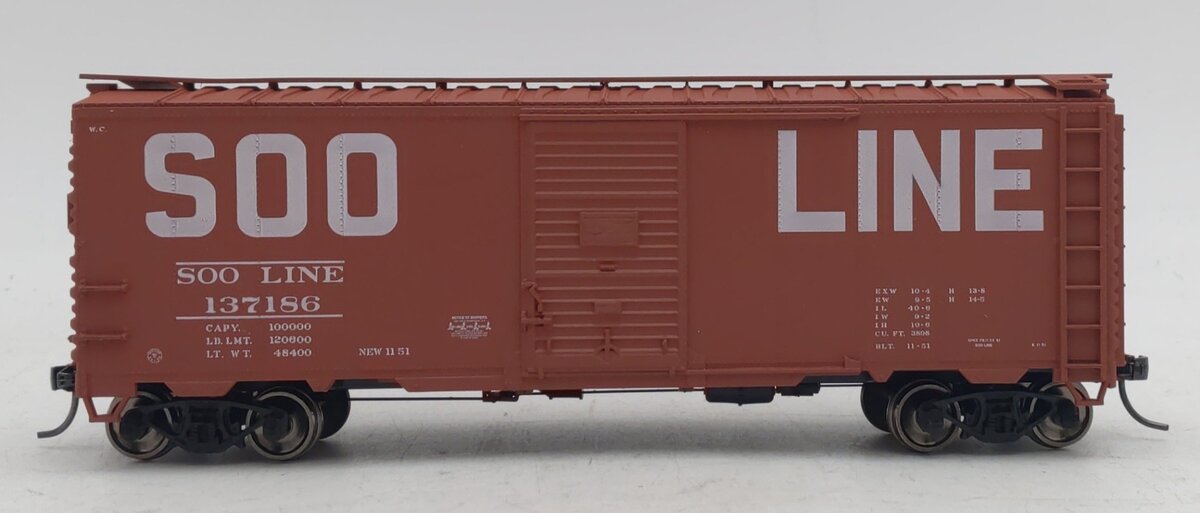 Accurail HO Soo Line Fond du Lac Billboard Boxcar #137186 NIB