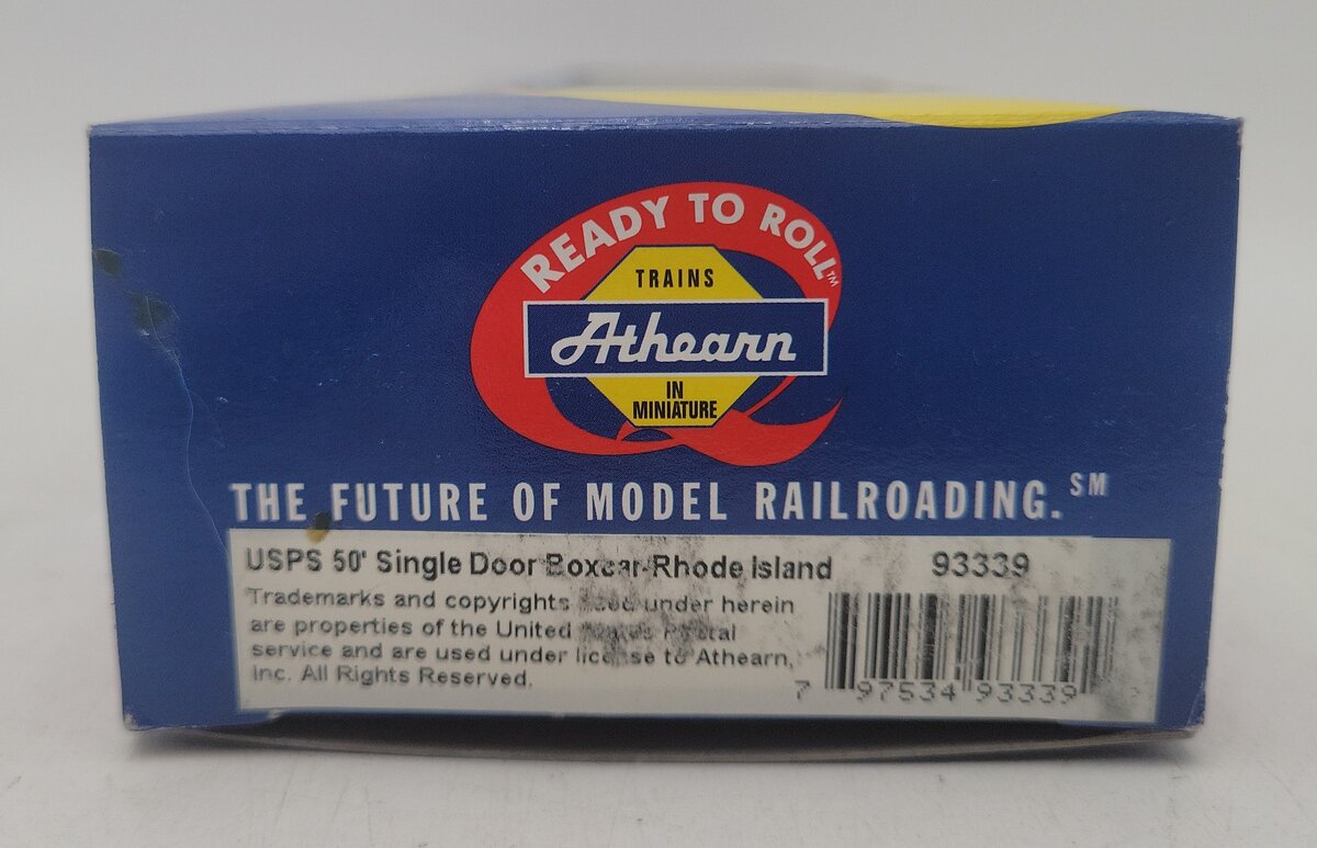 Athearn 93339 HO Rhode Island USPS 50' Single Door Boxcar #1790 EX/Box